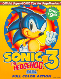 Official Game Book- Sonic The Hedgehog 3 Cover