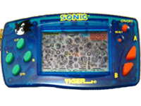 Sonic the Hedgehog LCD Keyring Game title Screen