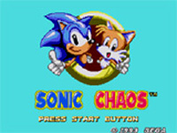 Sonic Chaos title Screen
