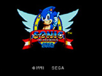 Sonic The Hedgehog title Screen