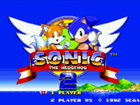 Sonic The Hedgehog 2 title Screen