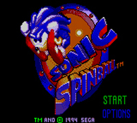 Sonic Spinball title Screen